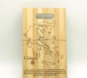 Cinque’s Wooden Board with Cheese’s Origin Engraving (Small)