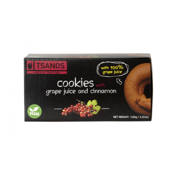 Grape Must Cookies "Tsanos" 100gr